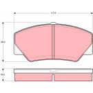 Bremsklötze VA | FORD Transit 78 | GDB349