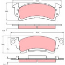 Bremsklötze VA | CHEVROLET Caprice | GDB742