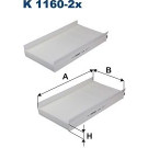 FILTRON Filter, Innenraumluft K 1160-2x
