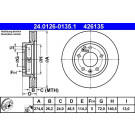 Bremsscheibe Kia P. Carnival 2,5-3,5 01-06 | 24.0126-0135.1