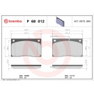BREMBO Bremsklötze VA | RENAULT Master 80-98 | P 68 012