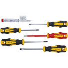 BGS VDE-Elektriker- / Schraubendreher-Satz Schlitz / Kreuzschlitz 6-tlg BGS Do it yourself 35816