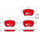 Bremsbelagsatz Vw P. Bora/Golf/New Beetle/Polo 97-10 Dtec Cotec | GDB1403DTE