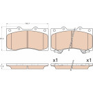 Bremsklötze | NISSAN Patrol 10 | GDB3560