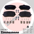 ZIMMERMANN Bremsbelagsatz, Scheibenbremse | 22962.180.2