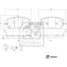 FEBI BILSTEIN Bremsbelagsatz, Scheibenbremse | 196401