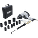 BGS Druckluft-Schlagschrauber mit Werkzeugsatz | 12,5 mm (1/2"""") | 312 Nm | 16-tlg | 3211