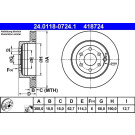 Bremsscheibe | 24.0118-0724.1