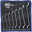 BGS Doppel-Ringschlüssel-Satz | tief gekröpft | SW 6 x 7 - 20 x 22 mm | 8-tlg | 30306