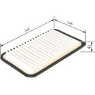 Luftfilter | OPEL,SUZUKI | F 026 400 341