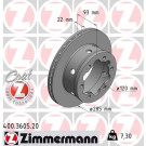 ZIMMERMANN Bremsscheibe | 400.3605.20