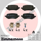 ZIMMERMANN Bremsbelagsatz, Scheibenbremse | 26273.145.2