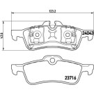 BREMBO Bremsklötze HA | MINI Cabriolet 01-13 | P 06 032