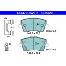 BREMSBELAGSATZ, SCHEIBENBREMSE | 13.0470-5520.2