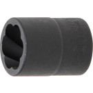 BGS Spiral-Profil-Steckschlüssel-Einsatz / Schraubenausdreher | Antrieb Innenvierkant 10 mm (3/8"""") | SW 17 mm | 5277