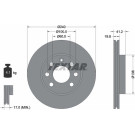 Bremsscheibe Opel P. Corsa C | 92111403
