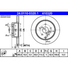Bremsscheibe Toyota T. Corolla Verso 1,6-1,8/2,0-2,2 D-4D 04-09 | 24.0110-0320.1