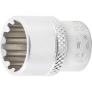 BGS Steckschlüssel-Einsatz Gear Lock | Antrieb Innenvierkant 6,3 mm (1/4"""") | SW 14 mm | 10114