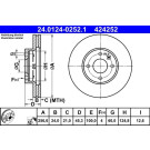 Bremsscheibe | 24.0124-0252.1