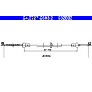 ATE Handbremsseil Seilzug Festellbremse 24.3727-2803.2
