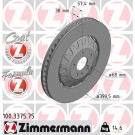 ZIMMERMANN Bremsscheibe 100.3375.75 Formula Z