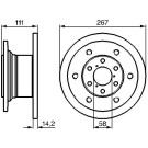 Bremsscheibe VA | IVECO Daily 78 | 0 986 478 742