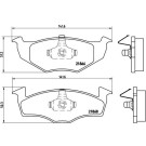 BREMBO Bremsklötze VA | SEAT Cordoba, Ibiza VW Golf 91-02 | P 85 030