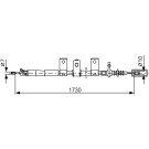 Handbremsseil re | NISSAN Pick-Up | 1987482344