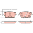 Bremsklötze HA | HYUNDAI Santa Fe 18 | GDB2359
