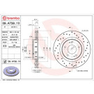 BREMBO Bremsscheibe XTRA VA | MITSUBISHI,CITROEN,PEUGEOT 88 | 09.A738.1X