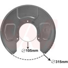 VAN WEZEL Spritzblech, Bremsscheibe | 5878373