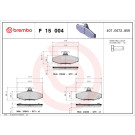 BREMBO Bremsklötze HA | SSANGYONG Korando, Rexton 02-06 | P 15 004