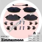 ZIMMERMANN Bremsbelagsatz, Scheibenbremse