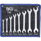 BGS Doppel-Maulschlüssel-Satz | SW 6x7 - 20x22 mm | 8-tlg | 1182