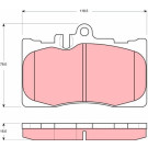 Bremsklötze VA | LEXUS LS 00 | GDB3322