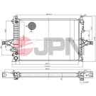 JPN Kühler, Motorkühlung 60C9072-JPN