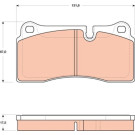 Bremsklötze HA | AUDI R8,Q7 6.0TDI 07 | GDB1816