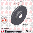 ZIMMERMANN Bremsscheibe | 285.3538.52