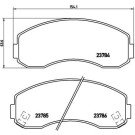 BREMBO Bremsklötze VA | KIA K2500/K2700/K2900 97 | P 99 003