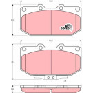 Bremsbelagsatz Nissan P. 300 Zx 3.0 90-95 | GDB1006