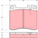 Bremsklötze VA | MERCEDES W140 300SE 91 | GDB1122