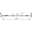 Handbremsseil li | NISSAN Qashqai | 1987482340