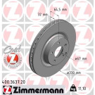 ZIMMERMANN Bremsscheibe | 400.3637.20