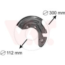 VAN WEZEL Spritzblech, Bremsscheibe | 0323372