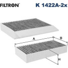 FILTRON Filter, Innenraumluft K 1422A-2x