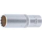 BGS Steckschlüssel-Einsatz Zwölfkant, tief | Antrieb Innenvierkant 12,5 mm (1/2"""") | SW 19 mm | 10686
