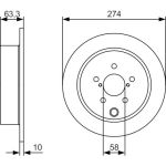 Bosch Bremsscheibe 0 986 479 634 Bosch Bremsscheibe 0 986 479 634