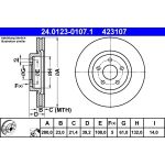 Bremsscheibe Chrysler P. Cruiser 1.6-2.4 00-10 24.0123-0107.1 Bremsscheibe Chrysler P. Cruiser 1.6-2.4 00-10 24.0123-0107.1
