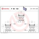 BREMBO Bremsklötze VA P 85 132 BREMBO Bremsklötze VA P 85 132