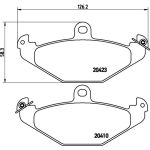 BREMBO Bremsklötze HA P 68 017 BREMBO Bremsklötze HA P 68 017